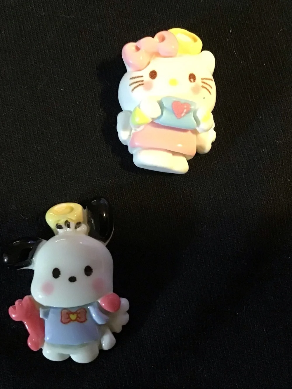Sanrio-Inspired Pink and Purple Cute Character mini magnet Set